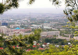 Spring has eased imperceptibly into summer and Almaty, Kazakhstan