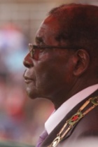 Zimbabwean president Robert Mugabe. Photograph: Tsvangirayi Mukwazhi/AP